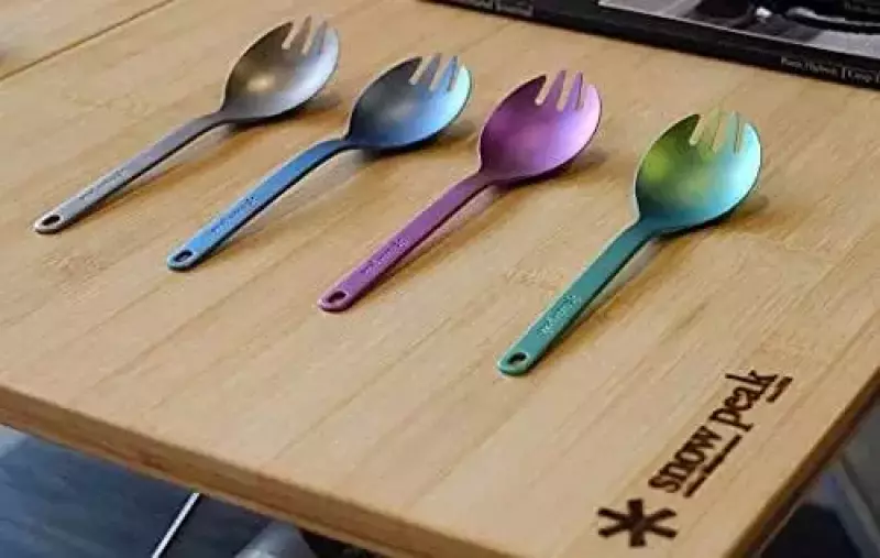 使い心地最高なスノーピークチタン先割れスプーン