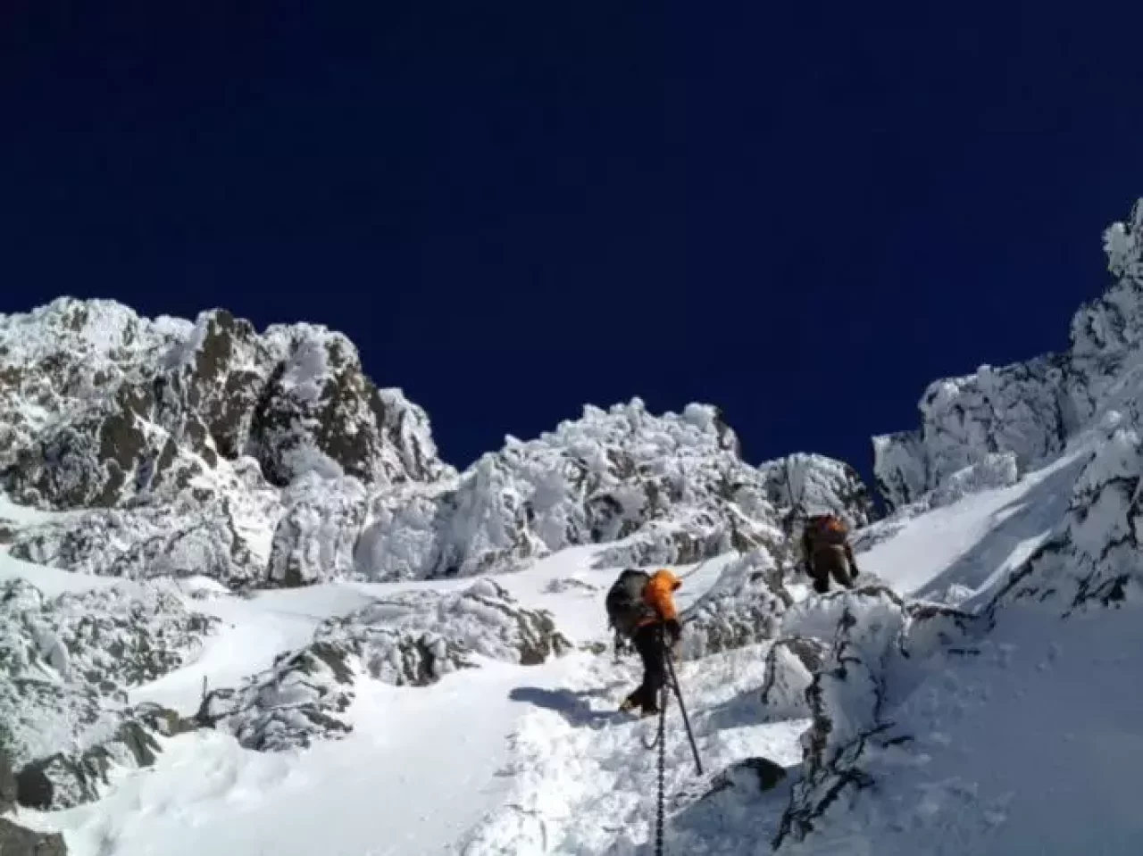 赤岳からの下山