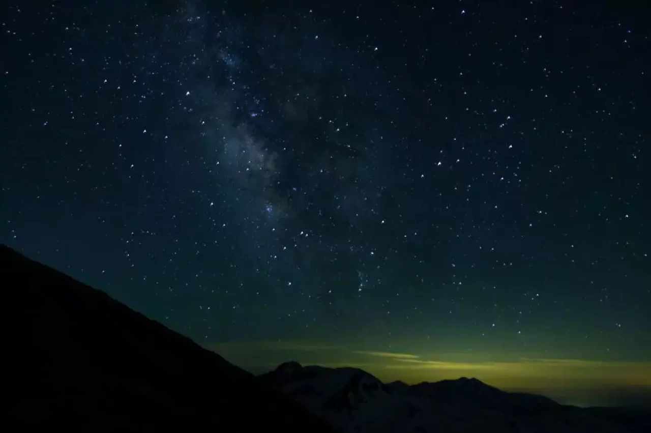剱岳での夜景