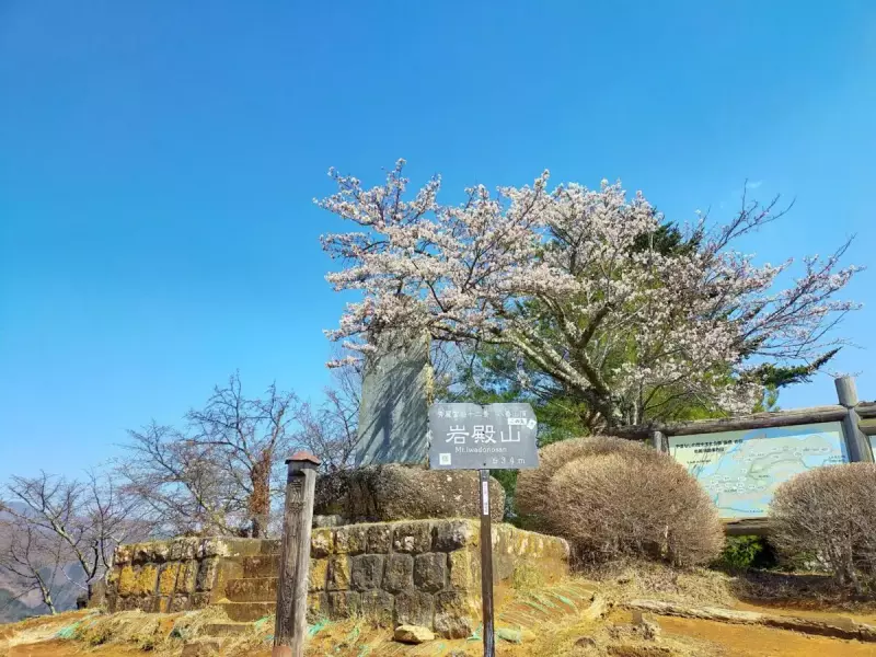 岩殿山 登山 山頂