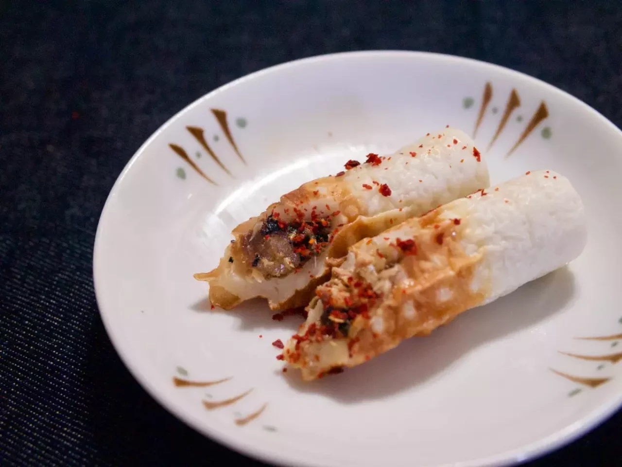 ちくわのいわし詰め&唐辛子