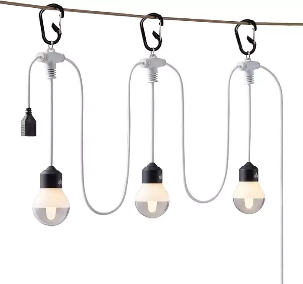 キャンプサイトをおしゃれに−ロゴスUSB揺らめきバルブライト