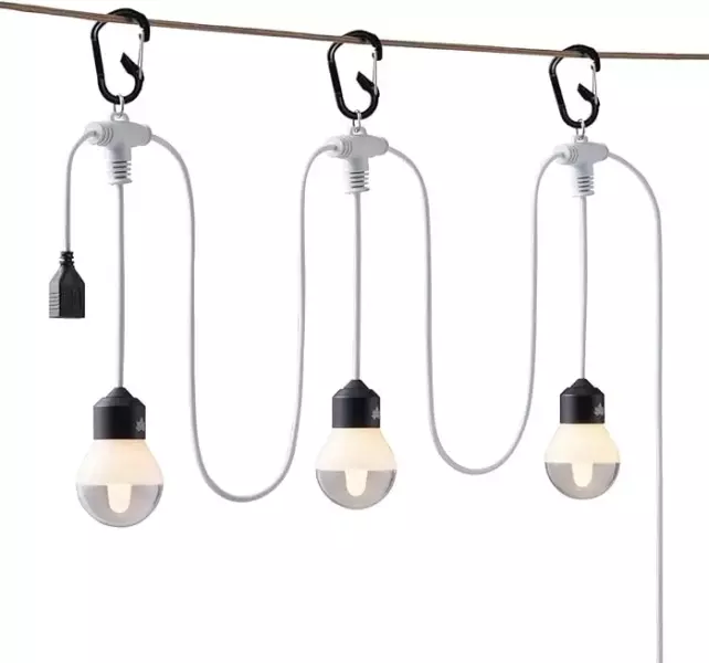 キャンプサイトをおしゃれに−ロゴスUSB揺らめきバルブライト