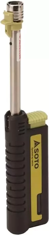 SOTO火種に届くスライドガストーチ