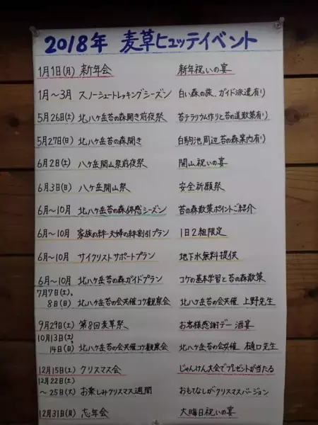 北八ヶ岳・麦草ヒュッテ