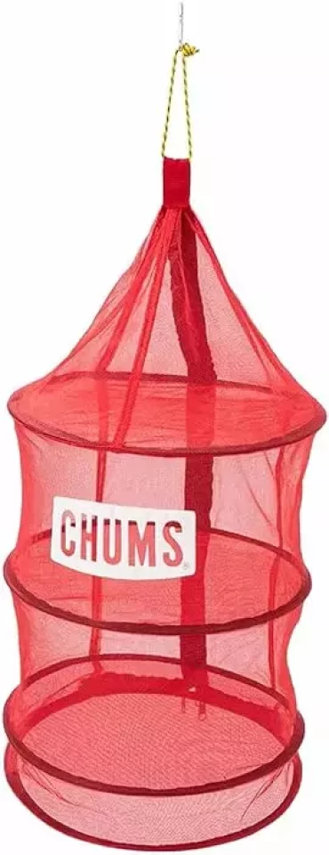 ポップアップネットでキャンプの食器を整理整頓