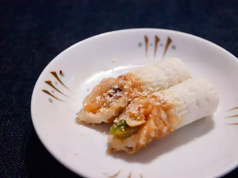 ちくわのキムチ詰め&粉チーズ