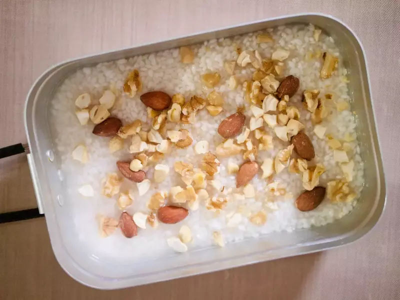 ナッツの炊き込みご飯の作り方