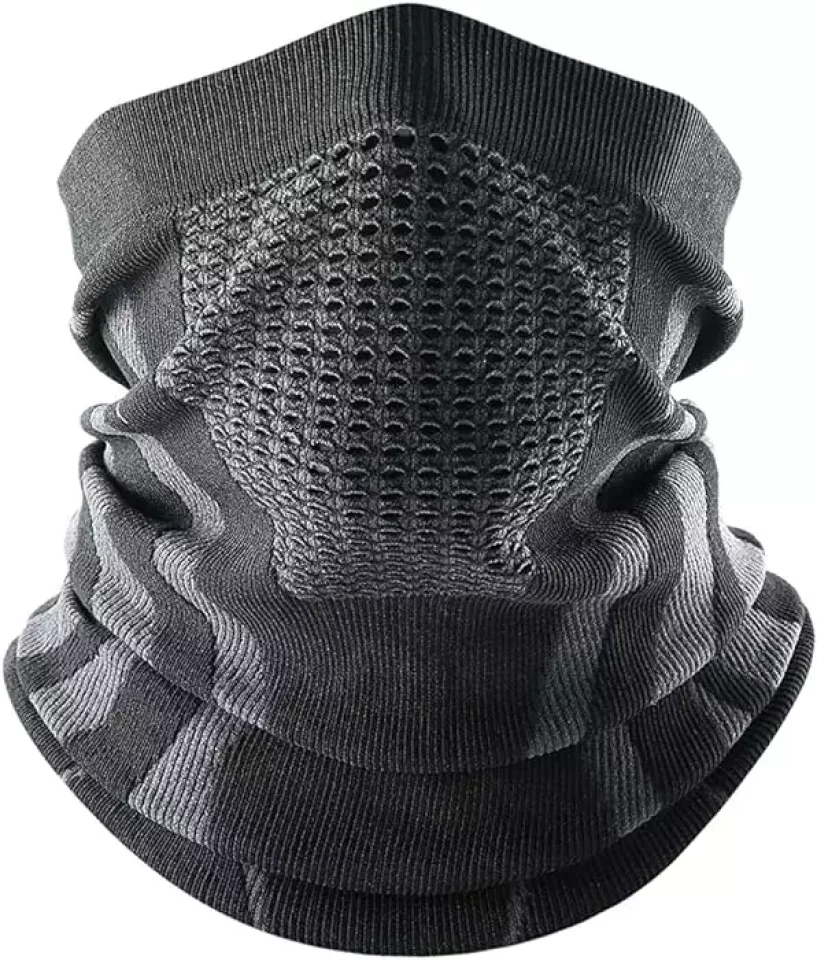 息苦しくない防寒レッグウォーマー兼フェイスカバー