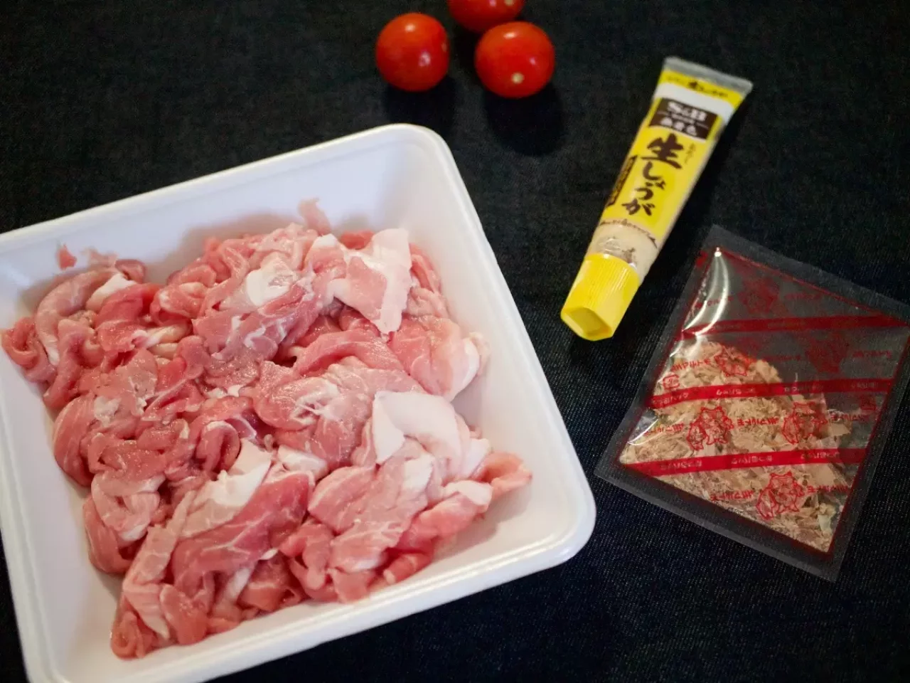 ビストロ風生姜炒めの材料