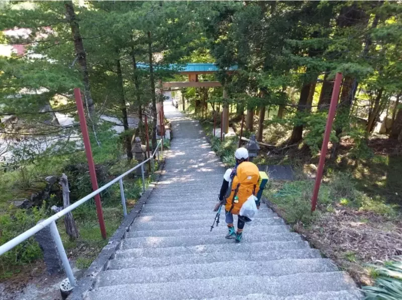 剣山登山 下山