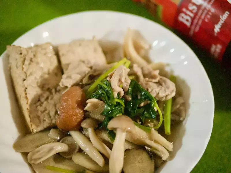 赤ワインを飲みたいときは豚肉の梅鍋!