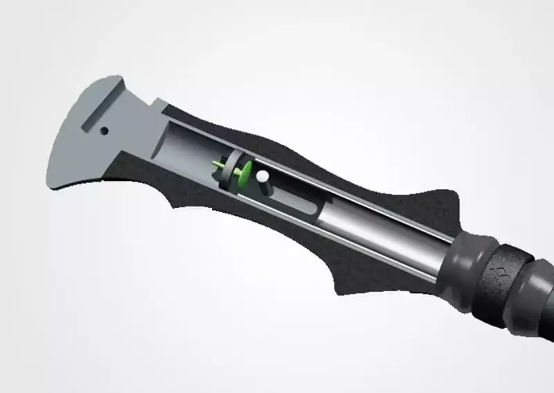 トレイルプロを更に進化させたショック吸収機構付きのポール『トレイルプロショック』