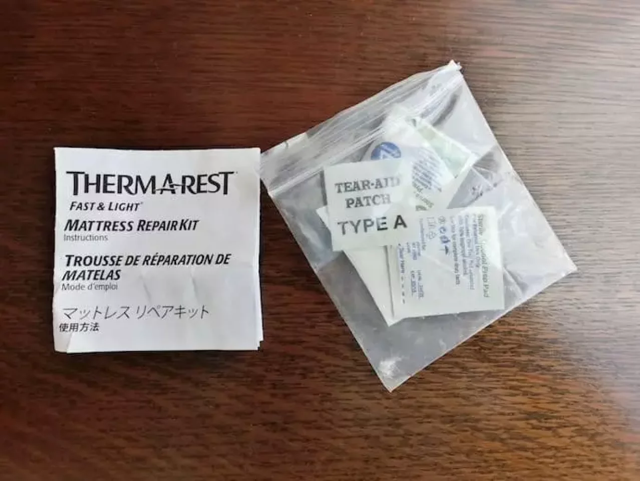 ダウン破れ補修