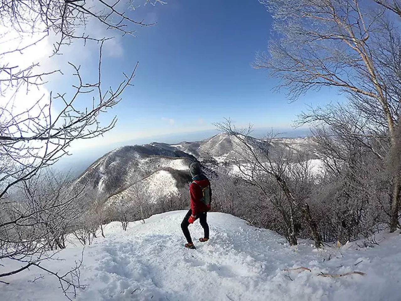 赤城山でスノーラン