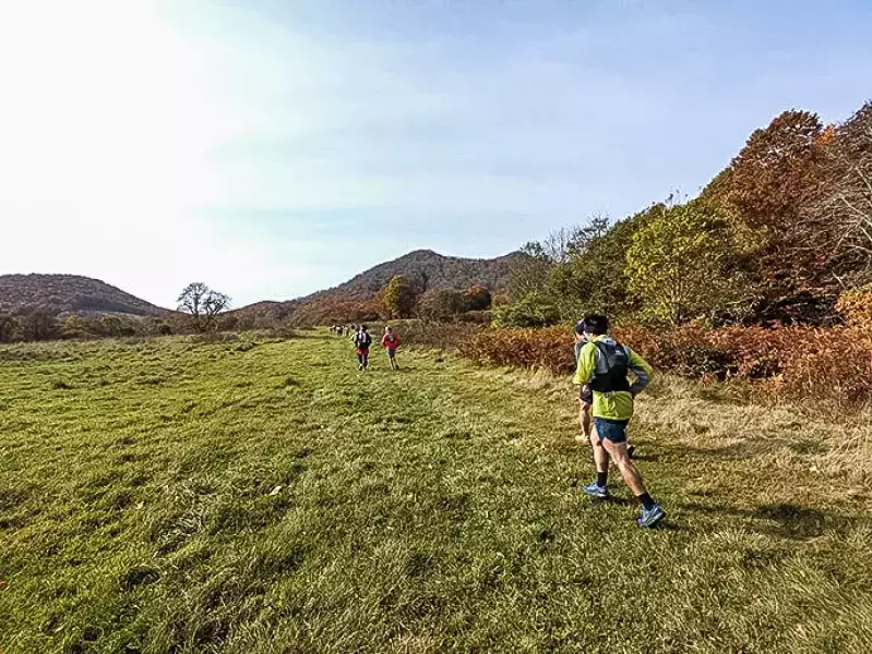 七時雨山でトレラン