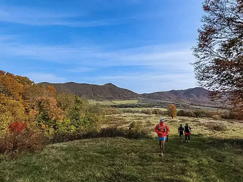 七時雨山でトレラン