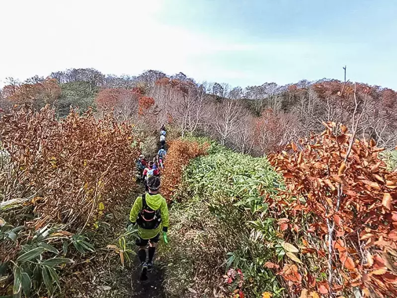 七時雨山でトレラン