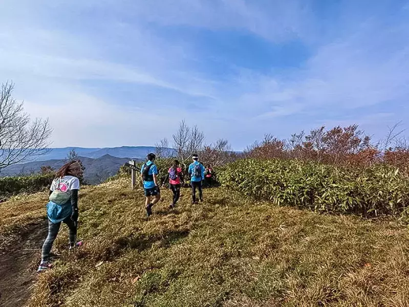 不動の滝方面へと向かう