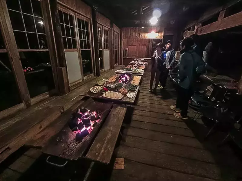 七時雨山でバーベキュー