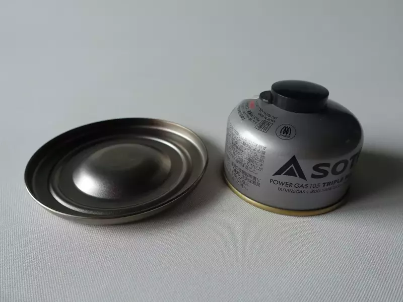 Ti570cupにガス缶