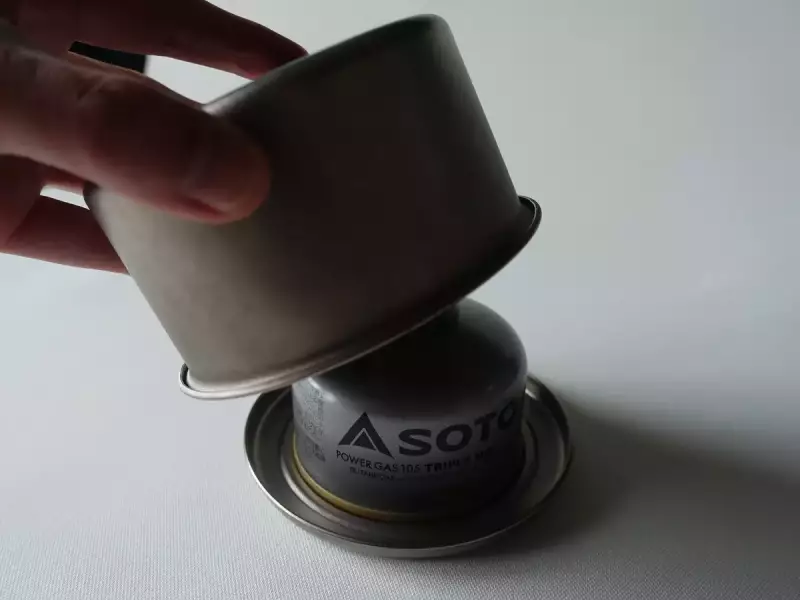 Ti570cupにガス缶