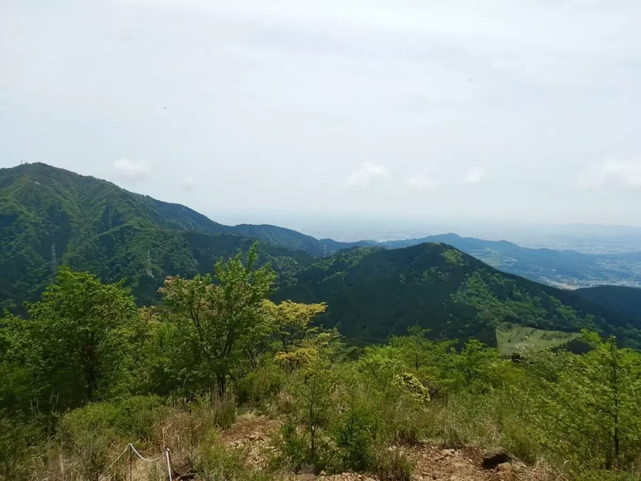 烏尾山 登山 登山道 眺望