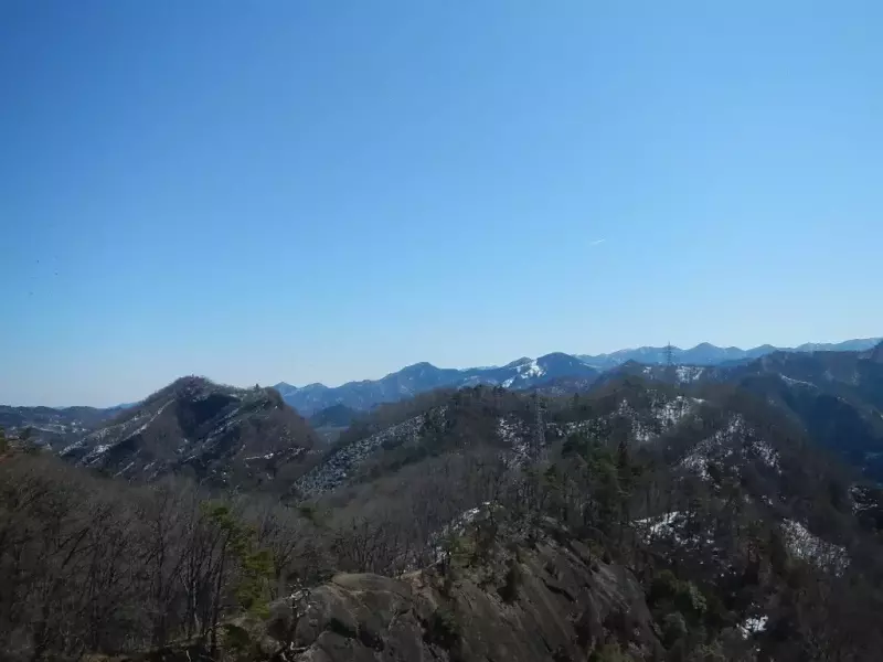 岩殿山 登山 眺望