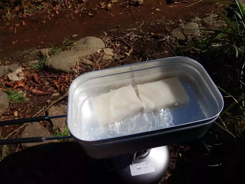 山飯 餅クリームシチュー 加熱