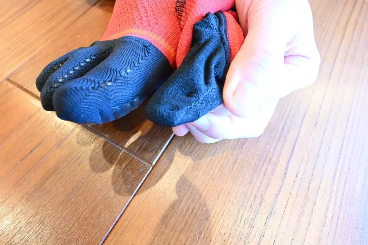 ソックス 指先の間隔