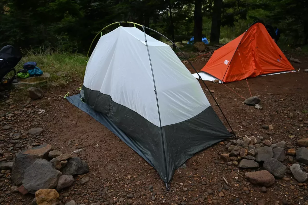 赤岳鉱泉におけるテント場