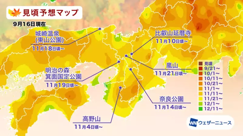 2021年 近畿の紅葉