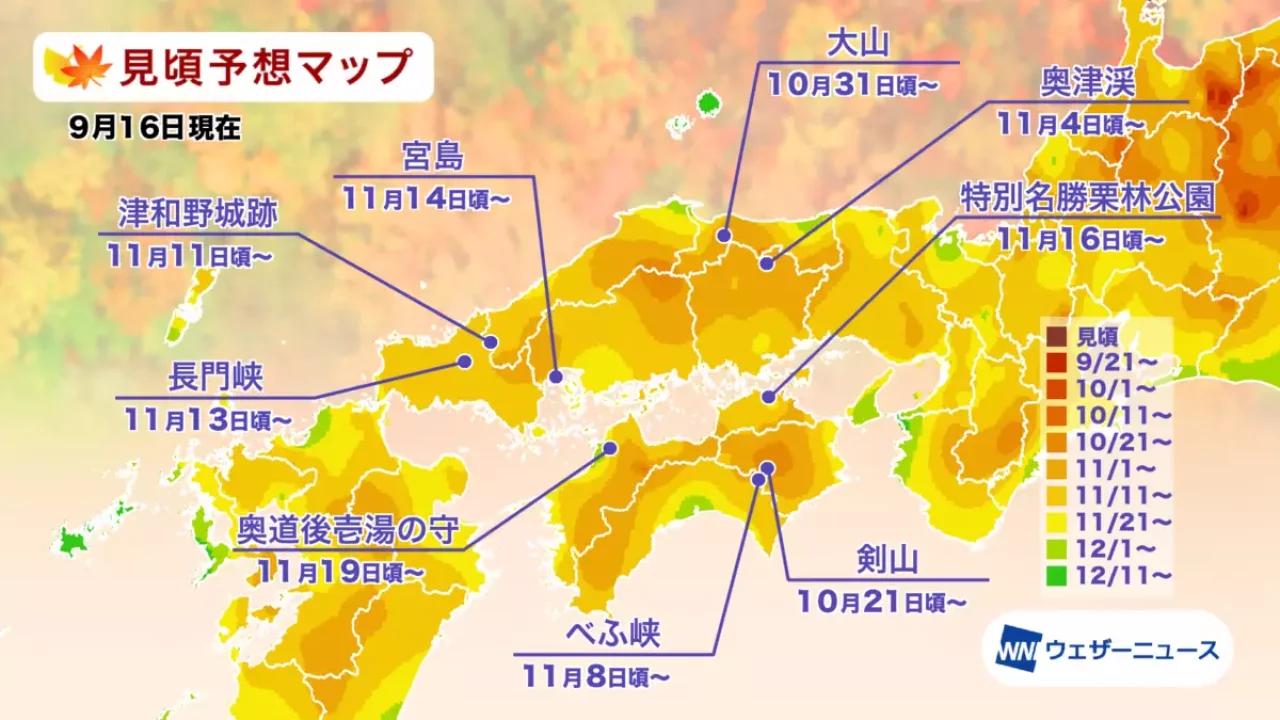 2021年 中国・四国の紅葉