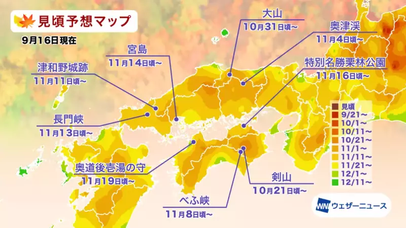 2021年 中国・四国の紅葉