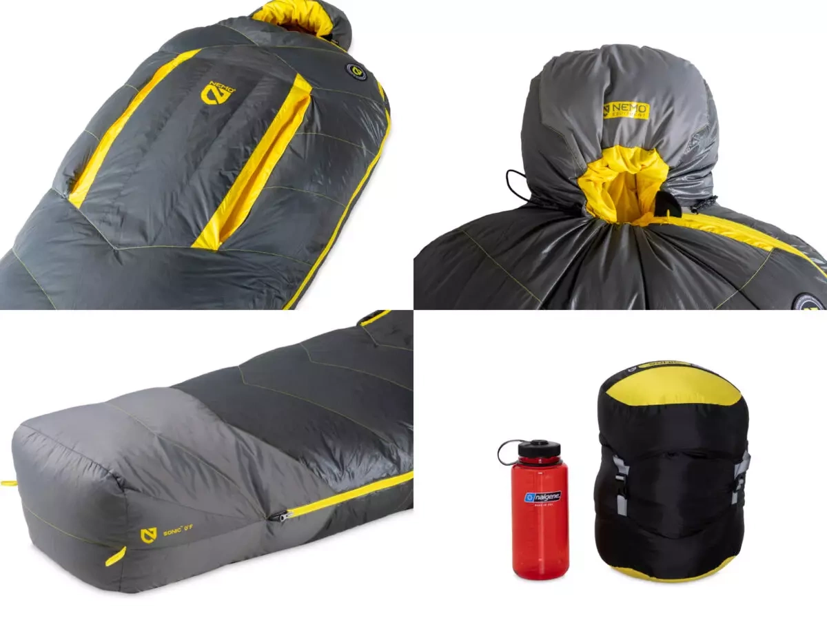 高い保温性と快適性を兼ね備えたシュラフ『NEMO ソニック0&ソニック-20』