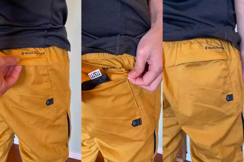 フラップ付きのポケット ラックダイヤモンド ノーションパンツ