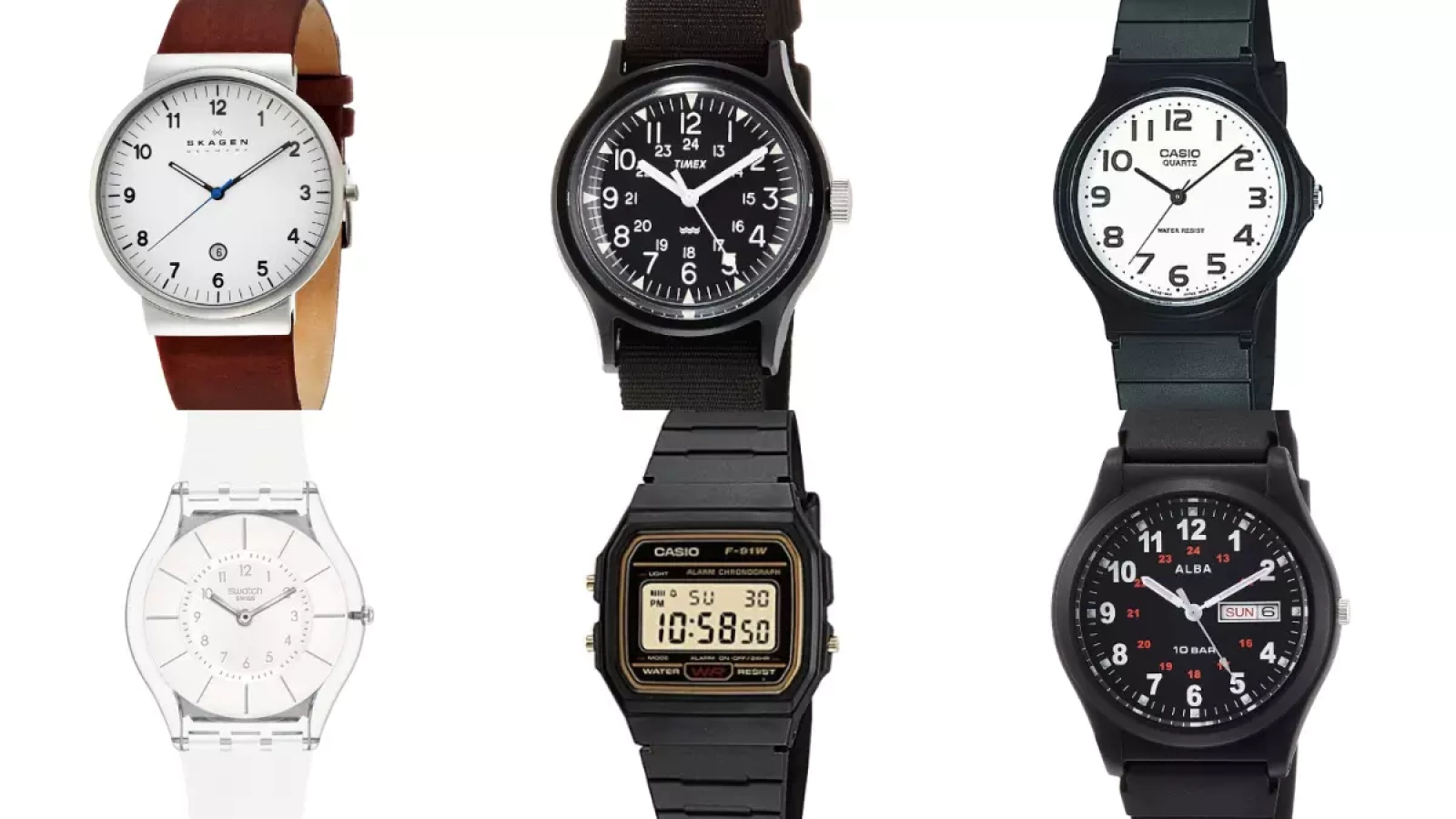 超軽量10~30g台の腕時計の比較-登山中の時間確認用におすすめ