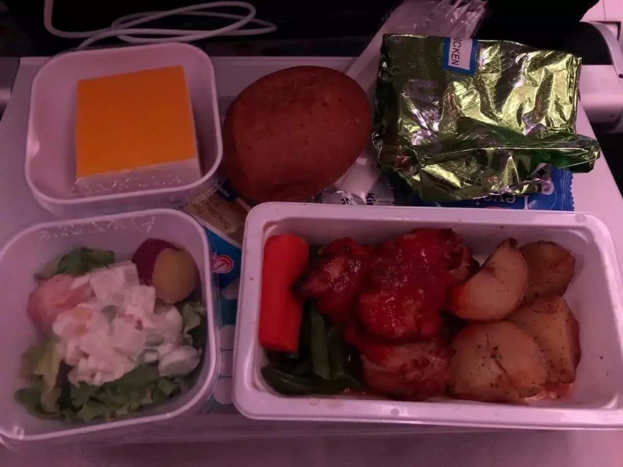ニュージーランド航空の機内食