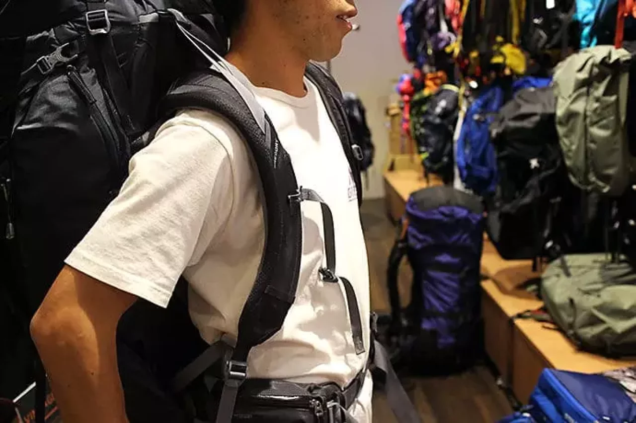 グレゴリーのバックパックにおけるフィッティング