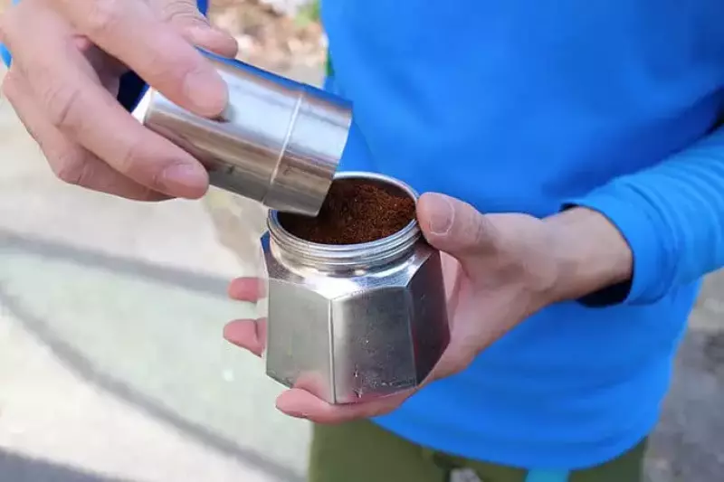 アウトドアのコーヒー「ビアレッティ モカエキスプレス」