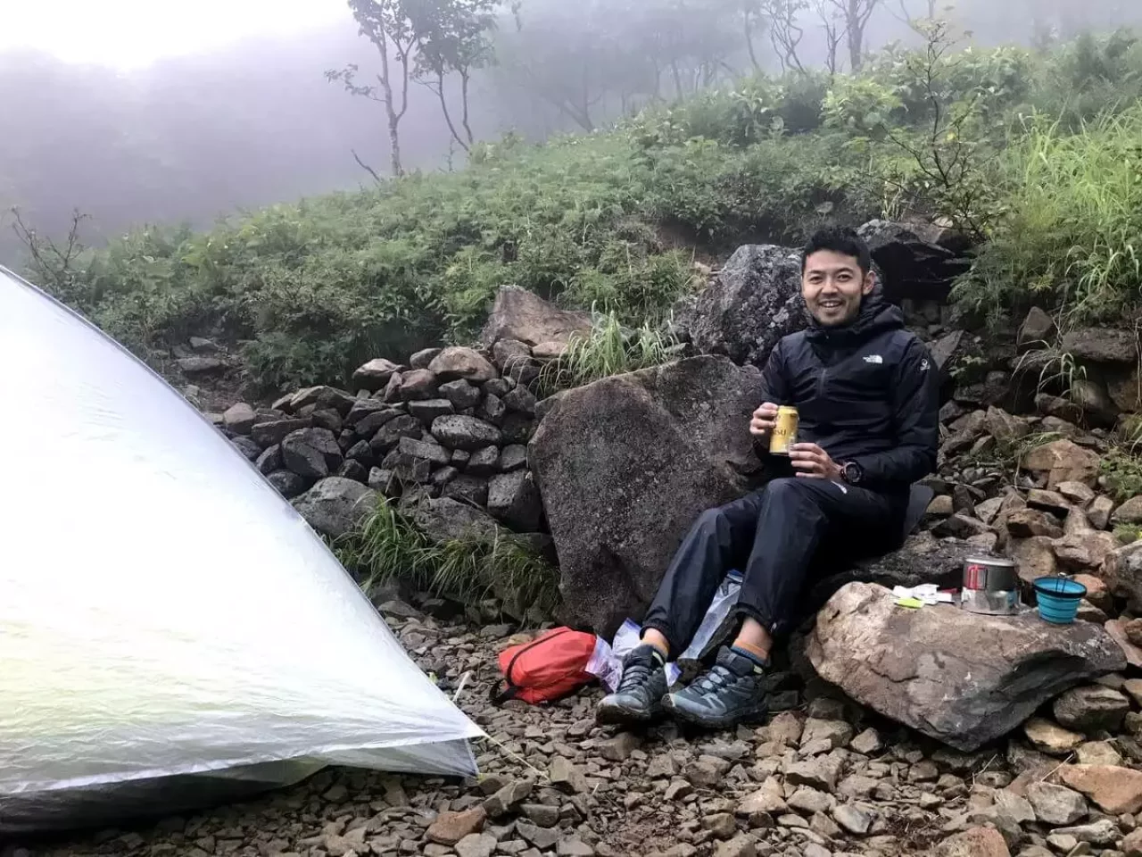 百間洞山の家のテント場