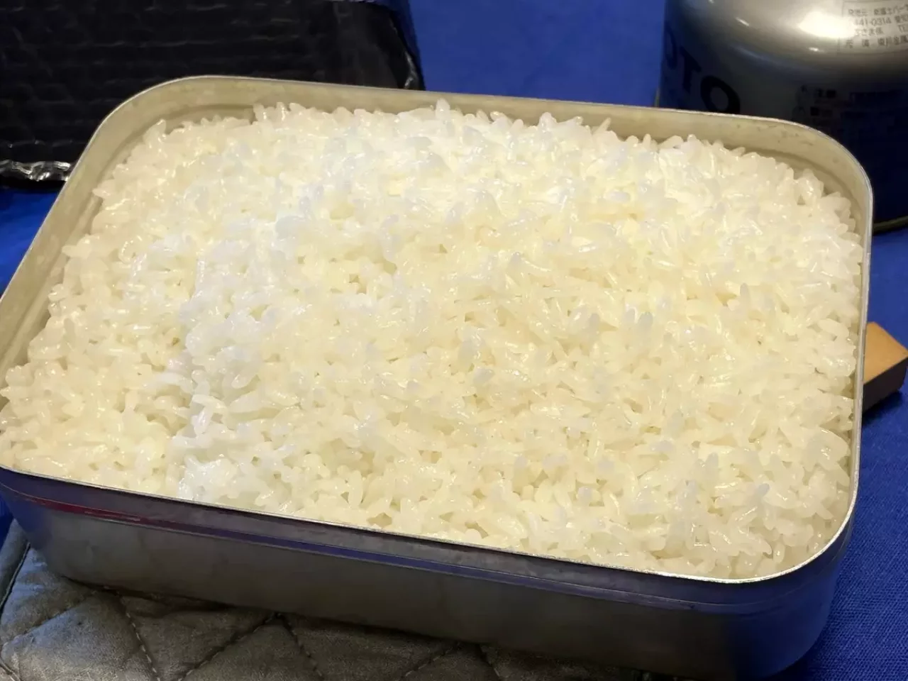 ラージメスティンで炊飯