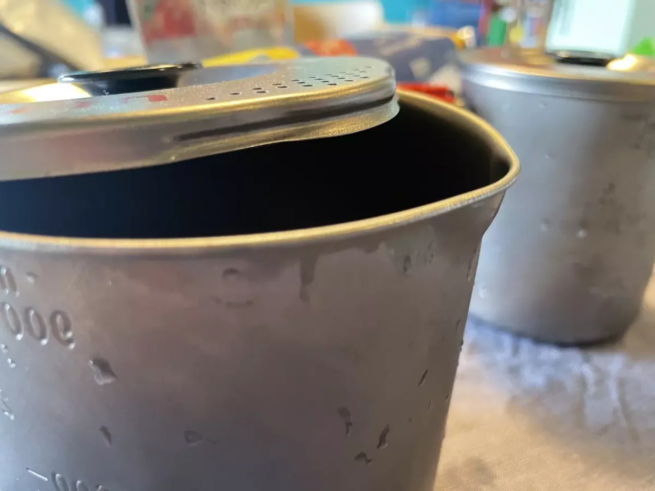 エバニュー チタンパスタもクッカー 注ぎ口