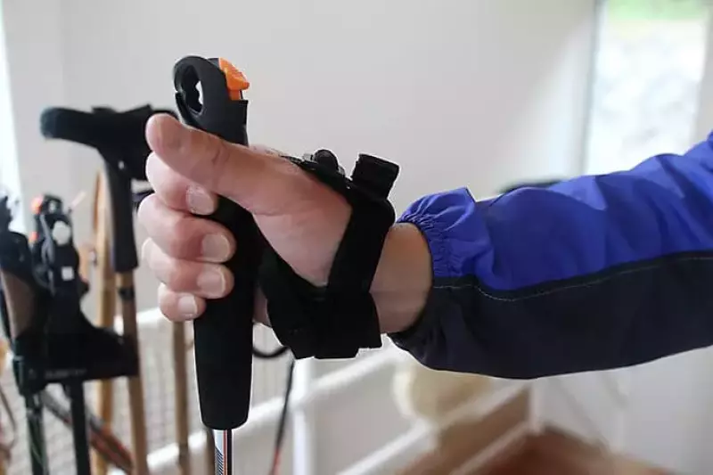 トレッキングポール『グイデッティ PLUME』のグリップ