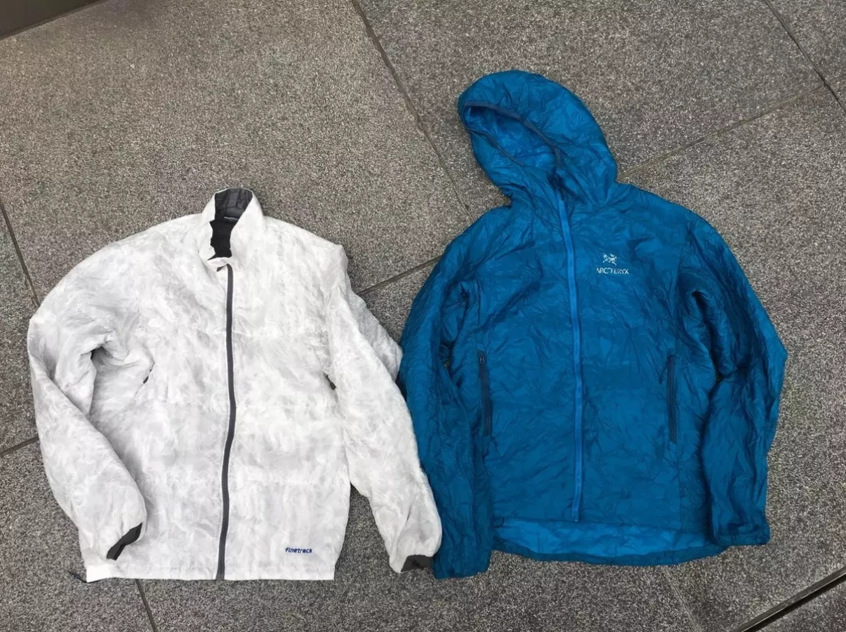 アークテリクス ニュークレイFL&ファイントラック ポリゴン2ULジャケット