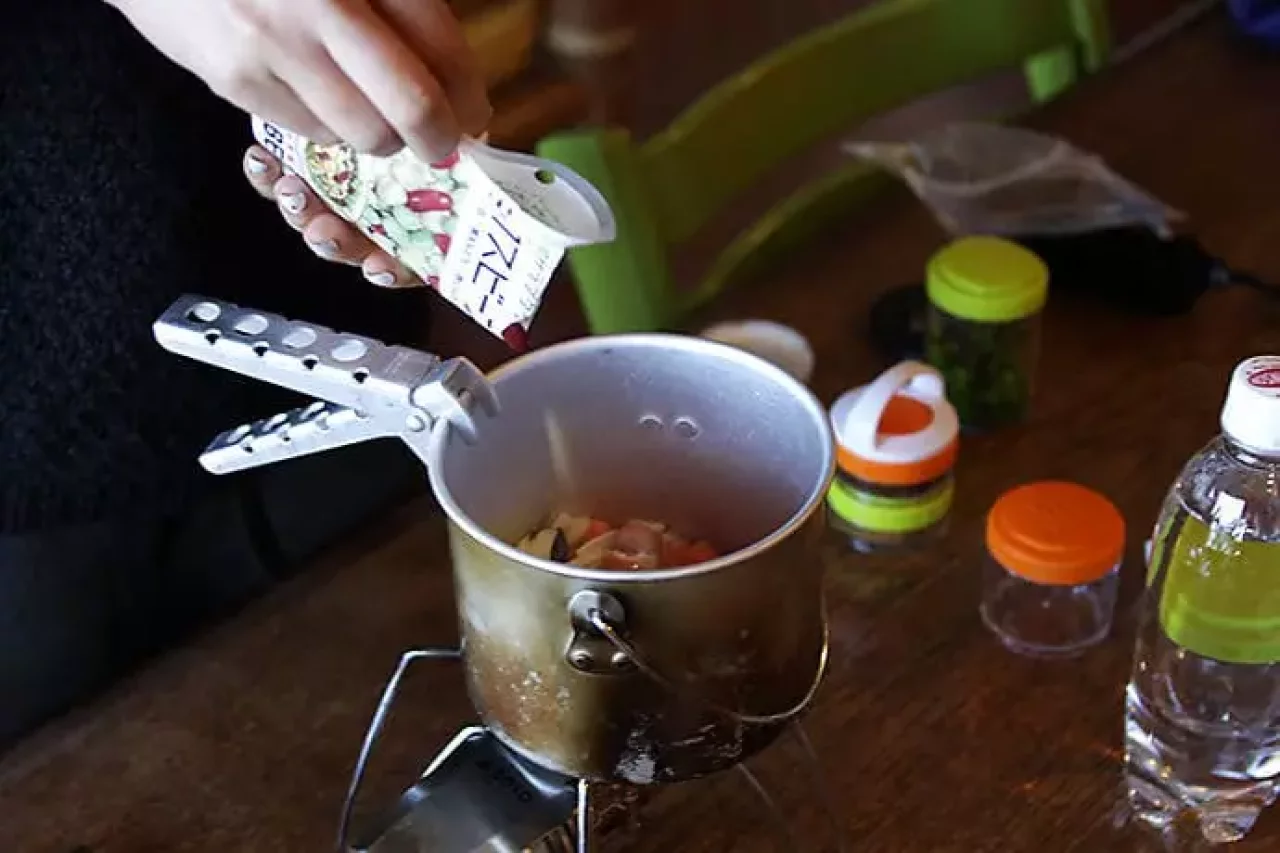 山ごはん『スパイシートマトスープ』