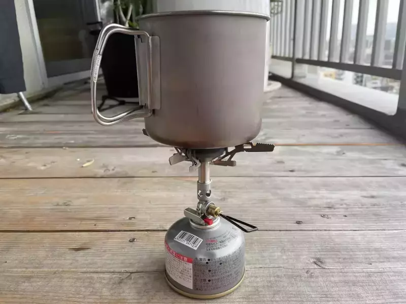 山ごはんレシピ2 クッカーの準備