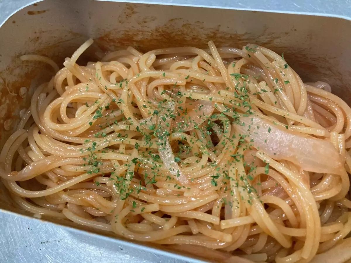 メスティンパスタレシピ‐簡単ナポリタン