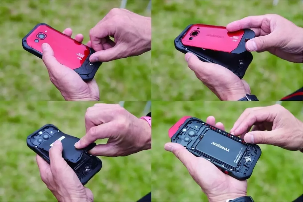 スマホ トルクtorque g03の電池交換