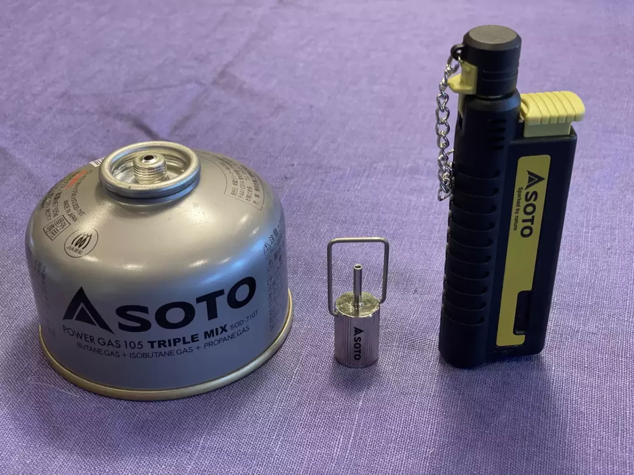 フィルアダプターを使って充填可能なSOTOの製品